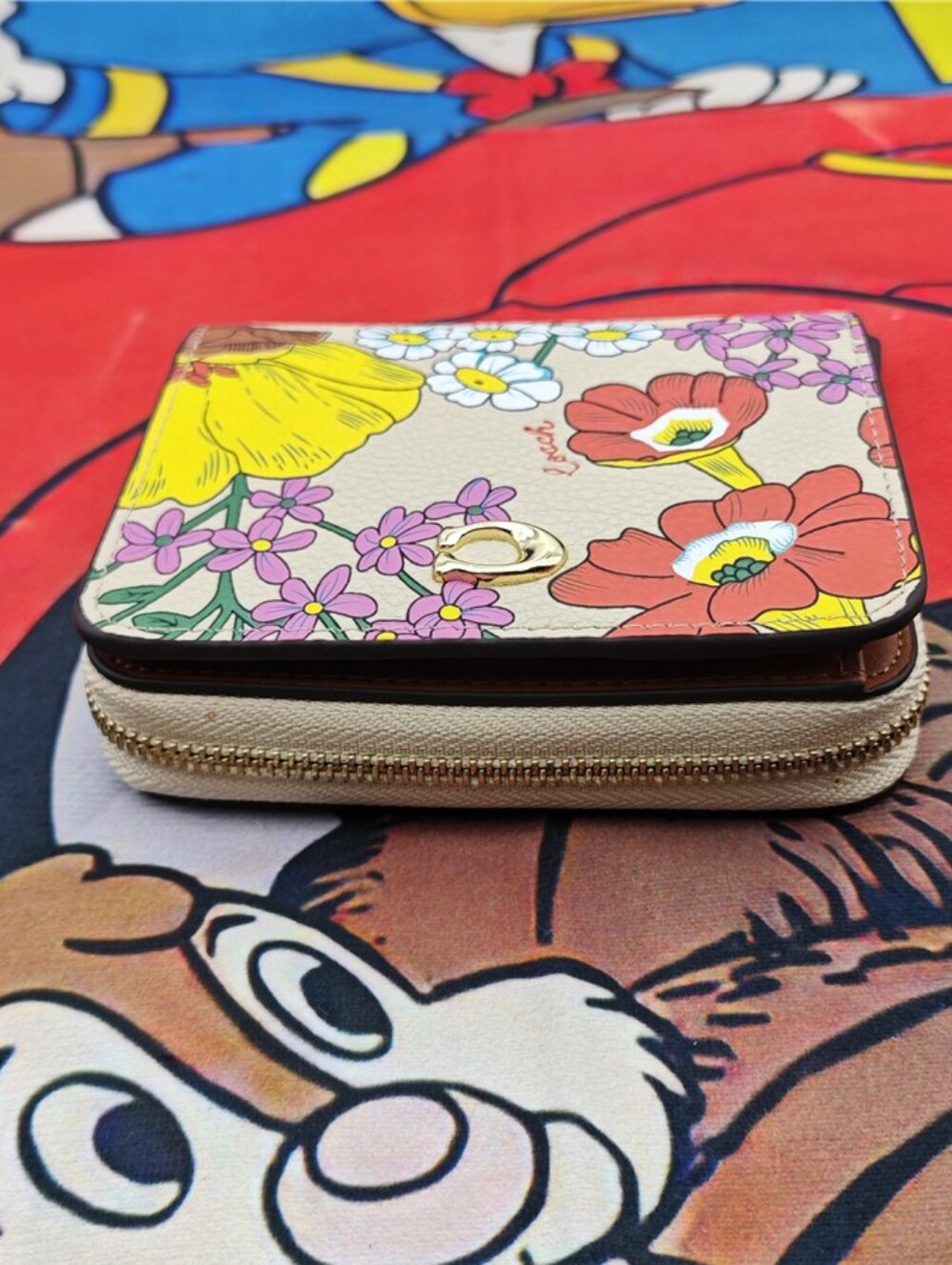 Coach Floral Zip Wallet - Picture 3 of 12